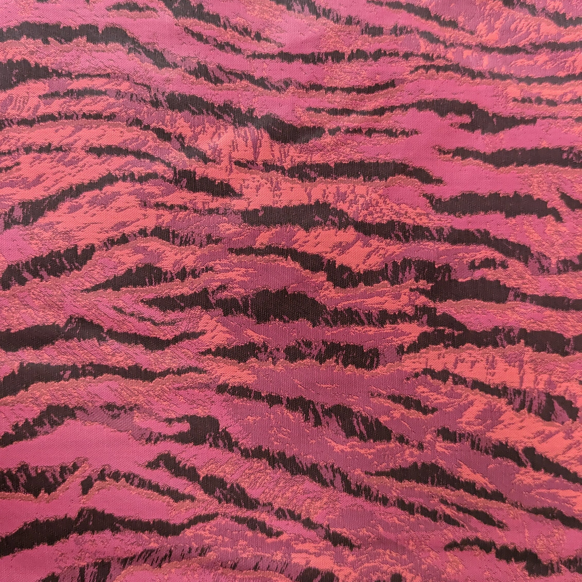 NYL017R Meterware  &quot;Pink Zebra&quot; Sp*rtalm Polyesterwebware wasserabweisend und daunendicht  50 cm x 140 cm