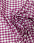 WEB035R Meterware Baumwoll Poplin Etr* Vichy magenta 50 cm x 145 cm