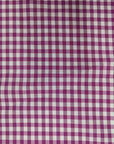 WEB035R Meterware Baumwoll Poplin Etr* Vichy magenta 50 cm x 145 cm